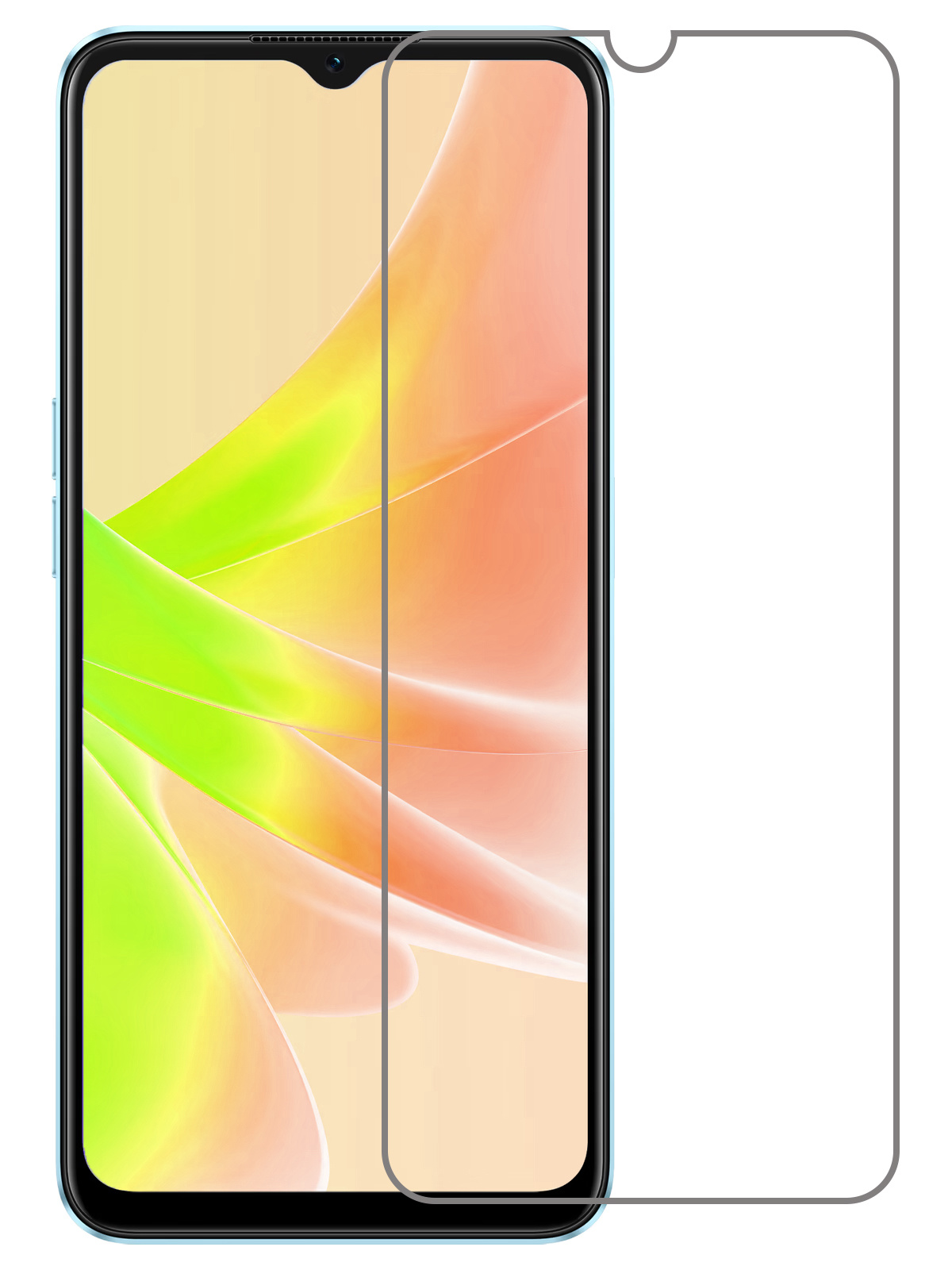 NoXx Screenprotector Geschikt voor OPPO A57 Screenprotector Tempered Glass Gehard Glas Beschermglas