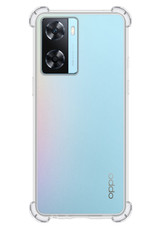 BASEY. Hoes Geschikt voor OPPO A57 Hoesje Shock Proof Case Hoes Siliconen - Hoesje Geschikt voor OPPO A57 Hoes Cover Shockproof - Transparant - 2 Stuks