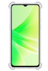 Nomfy Hoesje Geschikt voor OPPO A57 Hoesje Shock Proof Cover Case Shockproof Met Screenprotector - Hoes Geschikt voor OPPO A57 Hoes Siliconen Back Case - Transparant