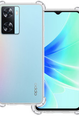 BASEY. Hoes Geschikt voor OPPO A57s Hoesje Shock Proof Case Hoes Siliconen - Hoesje Geschikt voor OPPO A57s Hoes Cover Shockproof - Transparant