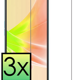 NoXx OPPO A57s Screenprotector Glas - 3 PACK