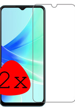 BASEY. Screenprotector Geschikt voor OPPO A57s Screenprotector Tempered Glass - Screenprotector Geschikt voor OPPO A57s Beschermglas Screen Protector Glas - 2 Stuks