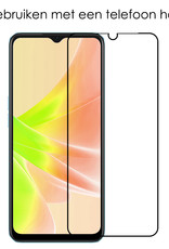 NoXx Screenprotector Geschikt voor OPPO A57s Screenprotector Tempered Glass Gehard Glas Full Cover - 3x