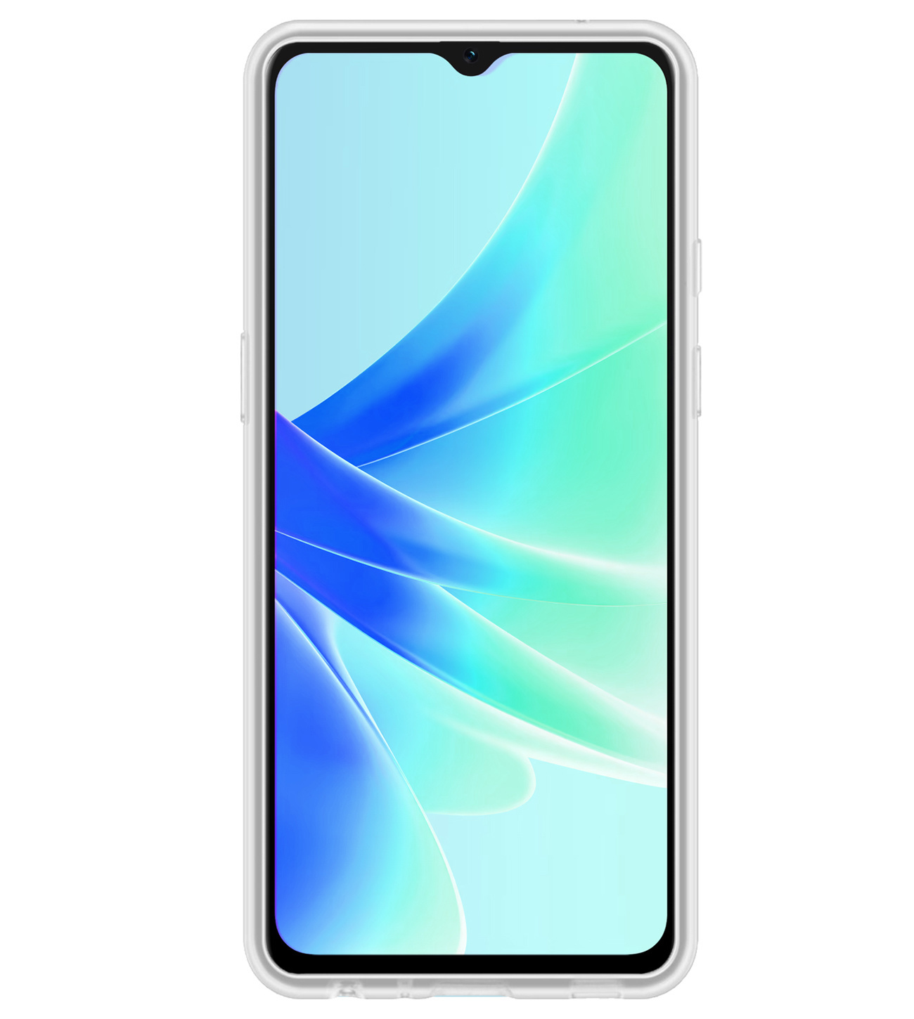 BASEY. Hoes Geschikt voor OPPO A57s Hoesje Siliconen Back Cover Case Met 2x Screenprotector - Hoesje Geschikt voor OPPO A57s Hoes Cover Hoesje - Transparant