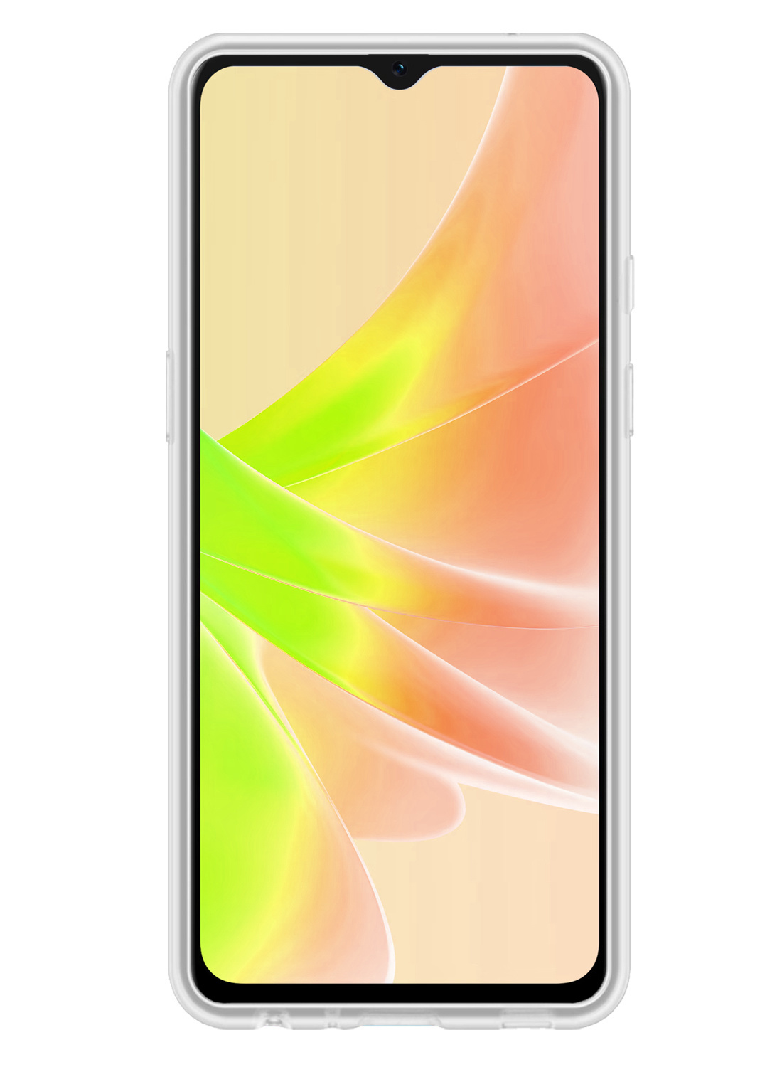 NoXx Hoes Geschikt voor OPPO A57s Hoesje Cover Siliconen Back Case Hoes Met Screenprotector - Transparant