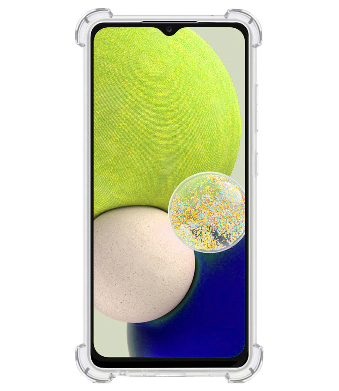 BASEY. Hoes Geschikt voor Samsung A32 4G Hoesje Shock Proof Case Hoes - Hoesje Geschikt voor Samsung Galaxy A32 4G Hoes Cover Shockproof - Transparant - 2 Stuks