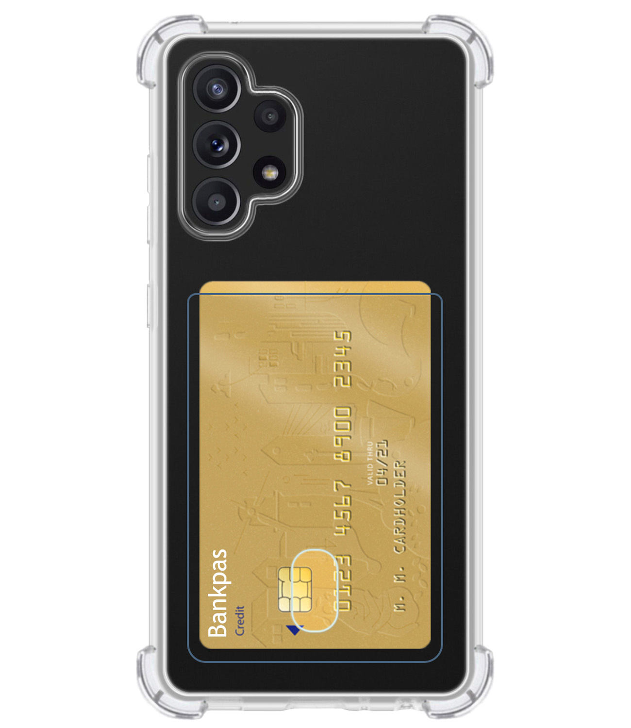 BASEY. Hoes Geschikt voor Samsung A32 4G Hoesje Shock Proof Case Hoes - Hoesje Geschikt voor Samsung Galaxy A32 4G Hoes Cover Shockproof - Transparant - 2 Stuks