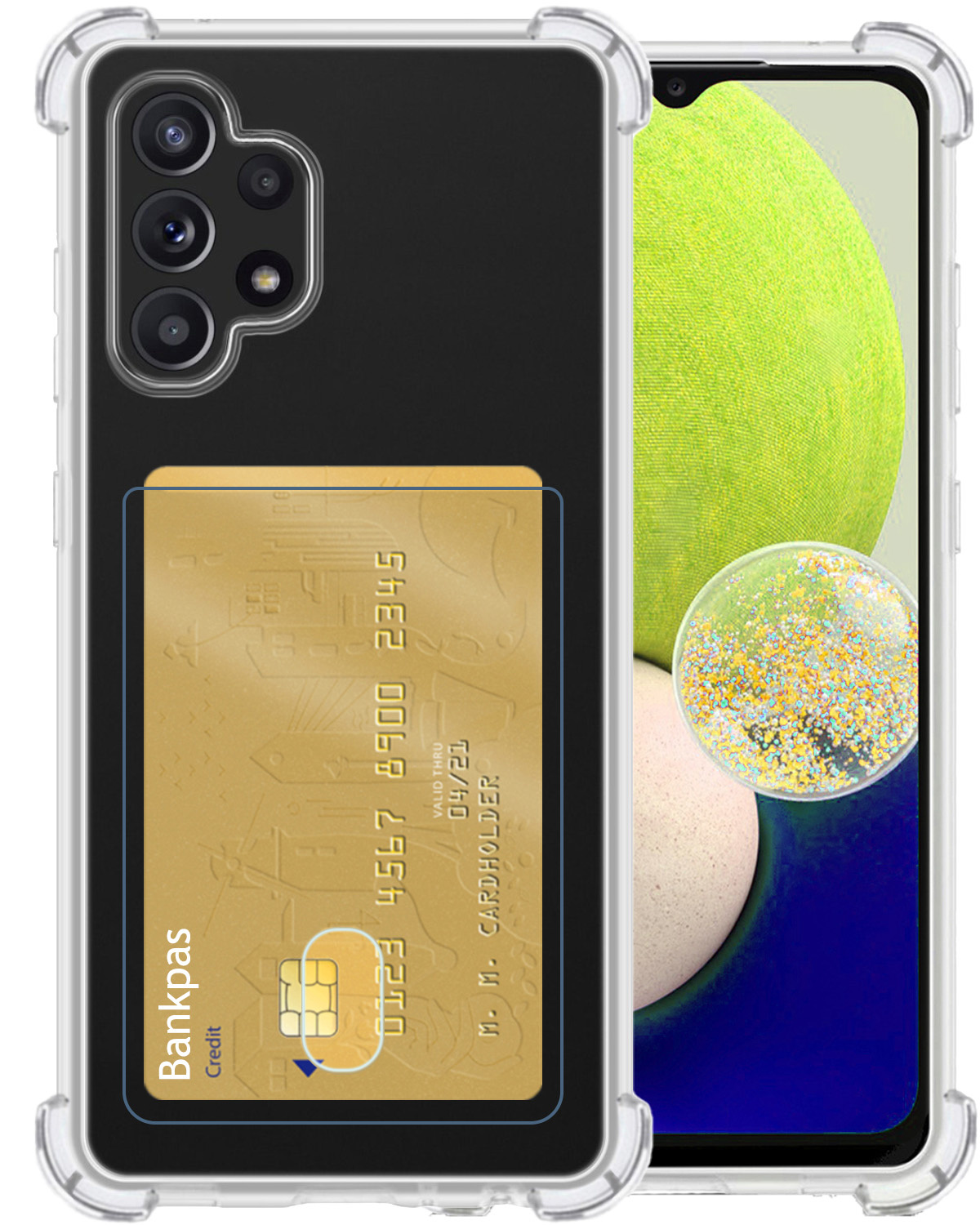 BASEY. Hoes Geschikt voor Samsung A32 4G Hoesje Shock Proof Case Hoes - Hoesje Geschikt voor Samsung Galaxy A32 4G Hoes Cover Shockproof - Transparant