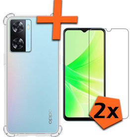 Nomfy Nomfy OPPO A57s Hoesje Shockproof Met Screenprotector