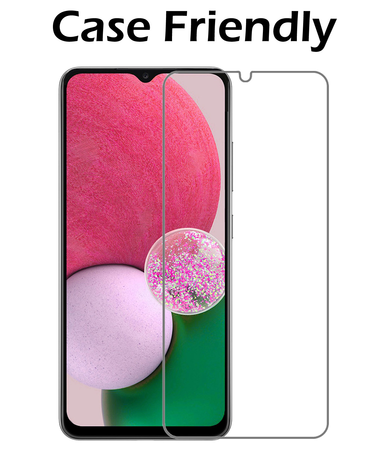 Nomfy Hoesje Geschikt voor Samsung A32 4G Hoesje Pasjeshouder Shockproof Pas Houder Met 2x Screenprotector - Hoesje Geschikt voor Samsung Galaxy A32 4G Hoes Met Kaarthouder - Transparant