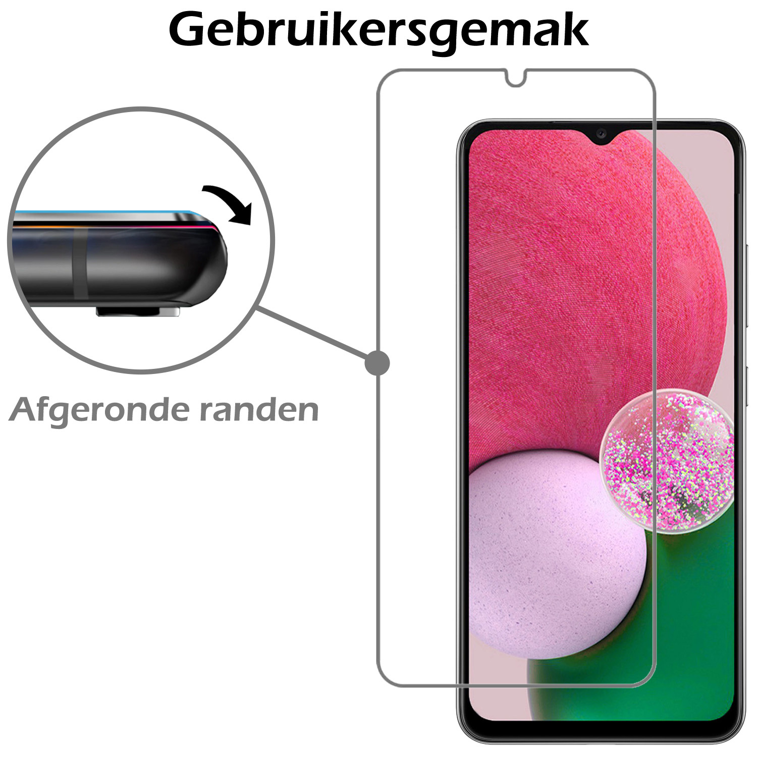 Nomfy Hoesje Geschikt voor Samsung A32 4G Hoesje Pasjeshouder Shockproof Pas Houder Met Screenprotector - Hoesje Geschikt voor Samsung Galaxy A32 4G Hoes Met Kaarthouder - Transparant