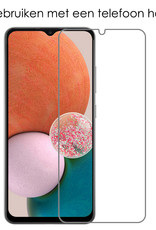 NoXx Hoes Geschikt voor Samsung A32 4G Hoesje Pasjeshouder Cover Shock Proof Case Siliconen Hoes Met Kaarthouder Met 2x Screenprotector - Transparant