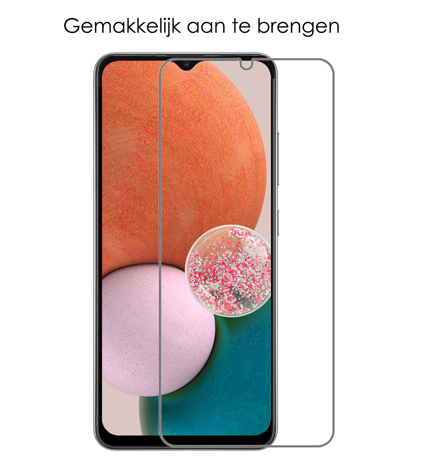 NoXx Hoes Geschikt voor Samsung A32 4G Hoesje Pasjeshouder Cover Shock Proof Case Siliconen Hoes Met Kaarthouder Met 2x Screenprotector - Transparant