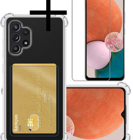 NoXx NoXx Samsung Galaxy A32 4G Hoesje Shockproof Pashouder Met Screenprotector