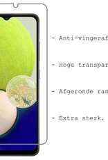 BASEY. Hoes Geschikt voor Samsung A32 4G Hoesje Shock Proof Case Hoes Met Screenprotector - Hoesje Geschikt voor Samsung Galaxy A32 4G Hoes Cover Shockproof - Transparant