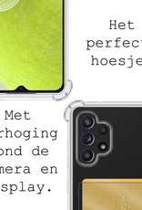 BASEY. Hoes Geschikt voor Samsung A32 4G Hoesje Shock Proof Case Hoes Met Screenprotector - Hoesje Geschikt voor Samsung Galaxy A32 4G Hoes Cover Shockproof - Transparant