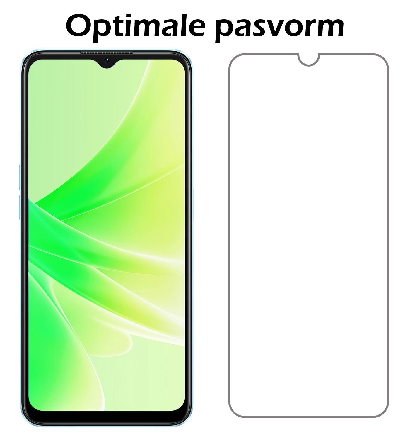 Nomfy Hoesje Geschikt voor OPPO A17 Hoesje Siliconen Cover Case Met 2x Screenprotector - Hoes Geschikt voor OPPO A17 Hoes Back Case - Transparant
