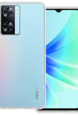 BASEY. Hoes Geschikt voor OPPO A57 Hoesje Shock Proof Case Hoes Siliconen - Hoesje Geschikt voor OPPO A57 Hoes Cover Shockproof - Transparant