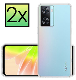 NoXx NoXx OPPO A57 Hoesje Shockproof - Transparant - 2 PACK