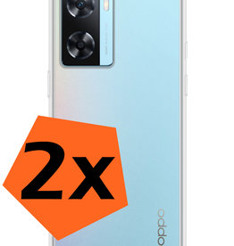 Nomfy Nomfy OPPO A57 Hoesje Shockproof - Transparant - 2 PACK