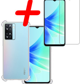 BASEY. BASEY. OPPO A57 Hoesje Shockproof Met Screenprotector