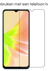 NoXx Hoes Geschikt voor OPPO A17 Hoesje Book Case Hoes Flip Cover Wallet Bookcase Met 2x Screenprotector - Rosé goud