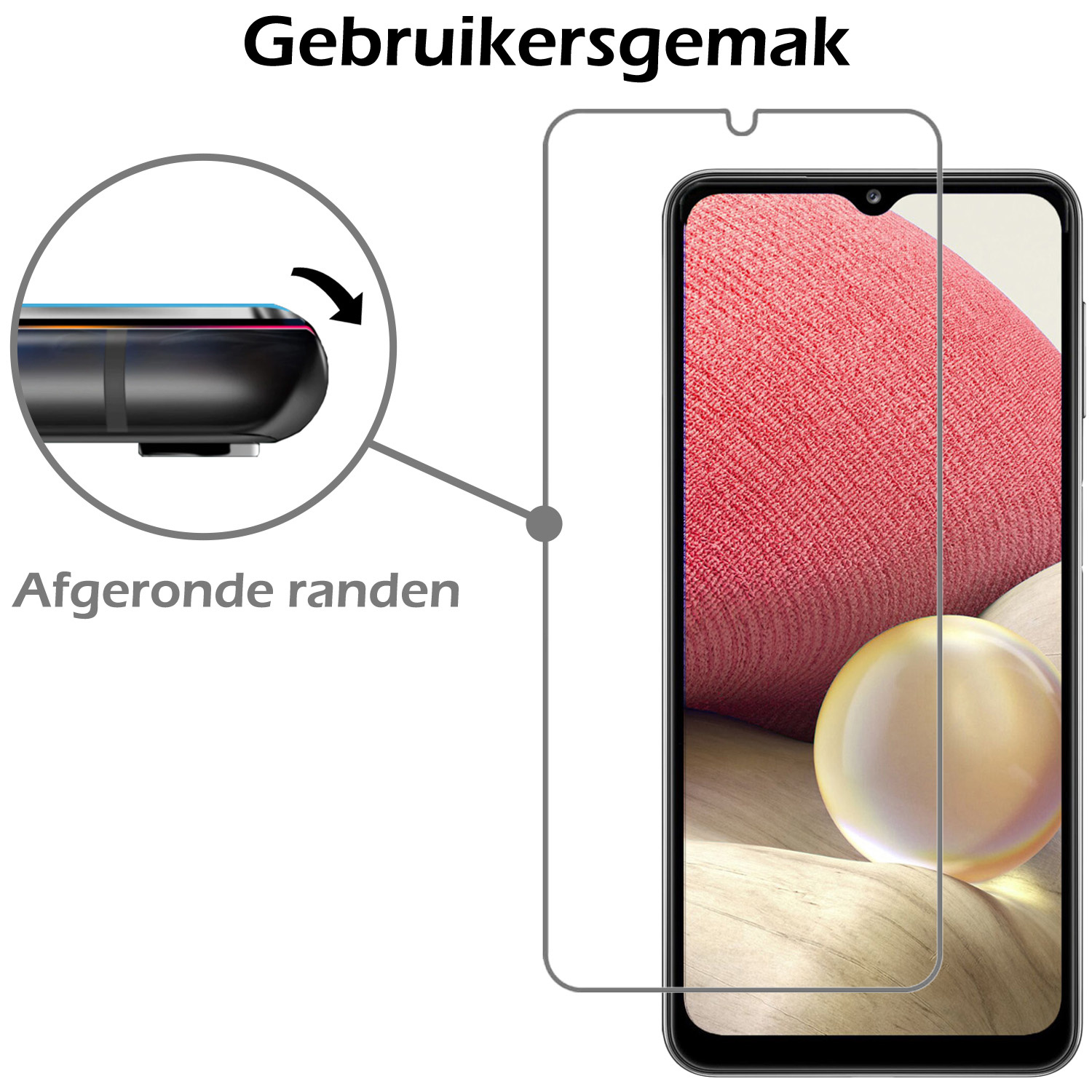 Nomfy Hoesje Geschikt voor Samsung A32 5G Hoesje Pasjeshouder Shockproof Pas Houder Met Screenprotector - Hoesje Geschikt voor Samsung Galaxy A32 5G Hoes Met Kaarthouder - Transparant