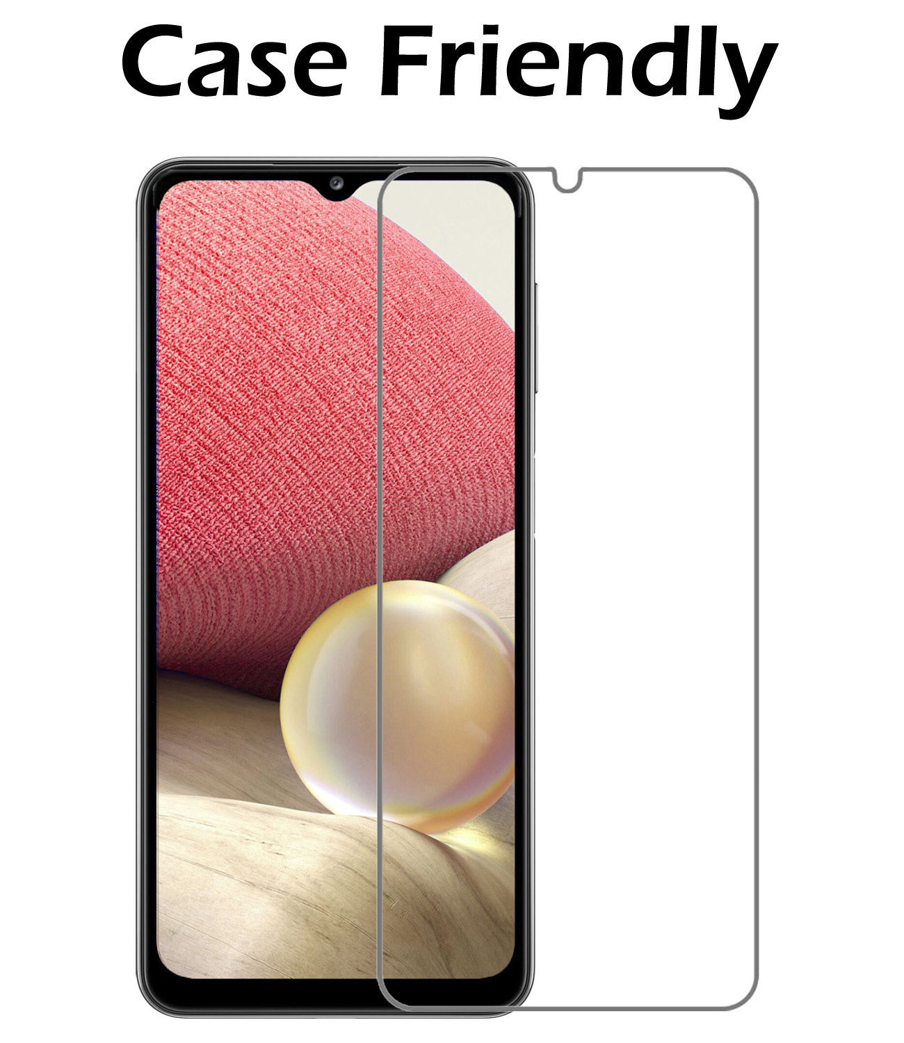 Nomfy Hoesje Geschikt voor Samsung A32 5G Hoesje Pasjeshouder Shockproof Pas Houder Met Screenprotector - Hoesje Geschikt voor Samsung Galaxy A32 5G Hoes Met Kaarthouder - Transparant