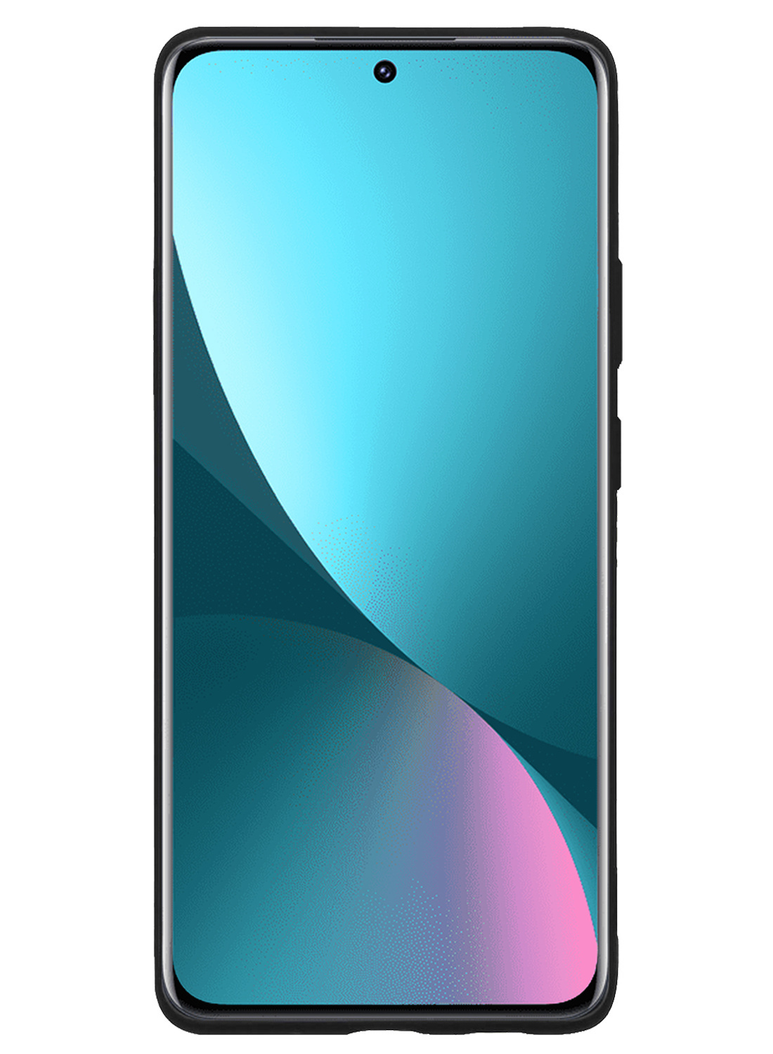 NoXx Hoes Geschikt voor Xiaomi 12 Hoesje Cover Siliconen Back Case Hoes Met Screenprotector - Zwart