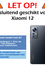 Nomfy Xiaomi 12 Hoesje Siliconen Case Back Cover Met Screenprotector - Xiaomi 12 Hoes Cover Silicone - Groen