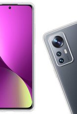 Nomfy Hoesje Geschikt voor Xiaomi 12 Hoesje Siliconen Cover Case Met 2x Screenprotector - Hoes Geschikt voor Xiaomi 12 Hoes Back Case - Transparant