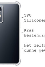 BASEY. Hoes Geschikt voor Xiaomi 12X Hoesje Shock Proof Case Hoes Siliconen Met 2x Screenprotector - Hoesje Geschikt voor Xiaomi 12X Hoes Cover Shockproof - Transparant