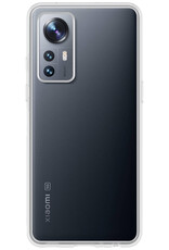 NoXx Hoes Geschikt voor Xiaomi 12X Hoesje Cover Siliconen Back Case Hoes Met Screenprotector - Transparant