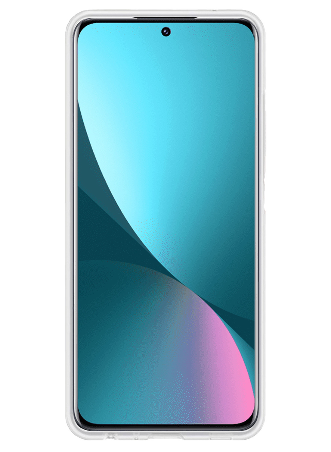 NoXx Hoes Geschikt voor Xiaomi 12 Pro Hoesje Cover Siliconen Back Case Hoes Met Screenprotector - Transparant