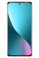 NoXx Hoes Geschikt voor Xiaomi 12 Pro Hoesje Cover Siliconen Back Case Hoes Met Screenprotector - Wit