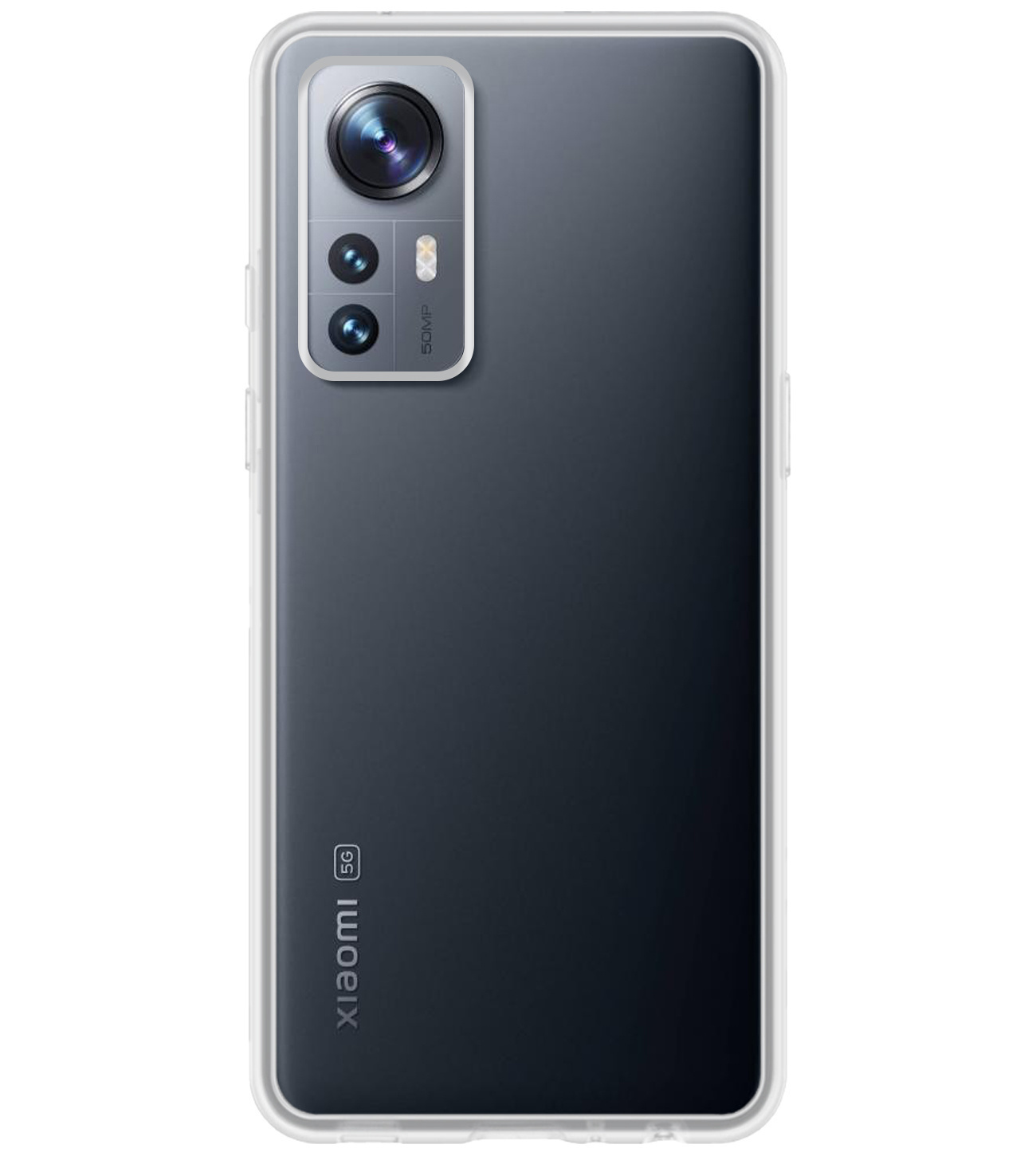 NoXx Hoes Geschikt voor Xiaomi 12 Pro Hoesje Cover Siliconen Back Case Hoes Met 2x Screenprotector - Transparant