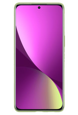 Nomfy Hoesje Geschikt voor Xiaomi 12 Pro Hoesje Siliconen Cover Case Met 2x Screenprotector - Hoes Geschikt voor Xiaomi 12 Pro Hoes Back Case - Groen