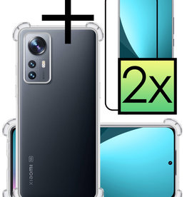 NoXx NoXx Xiaomi 12X Hoesje Shockproof Met 2x Screenprotector