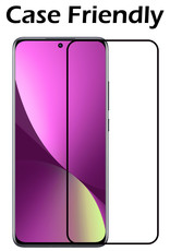 Nomfy Hoesje Geschikt voor Xiaomi 12X Hoesje Siliconen Cover Case Met Screenprotector - Hoes Geschikt voor Xiaomi 12X Hoes Back Case - Rood