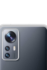 NoXx Hoes Geschikt voor Xiaomi 12 Pro Hoesje Cover Siliconen Back Case Hoes Met 2x Screenprotector - Transparant