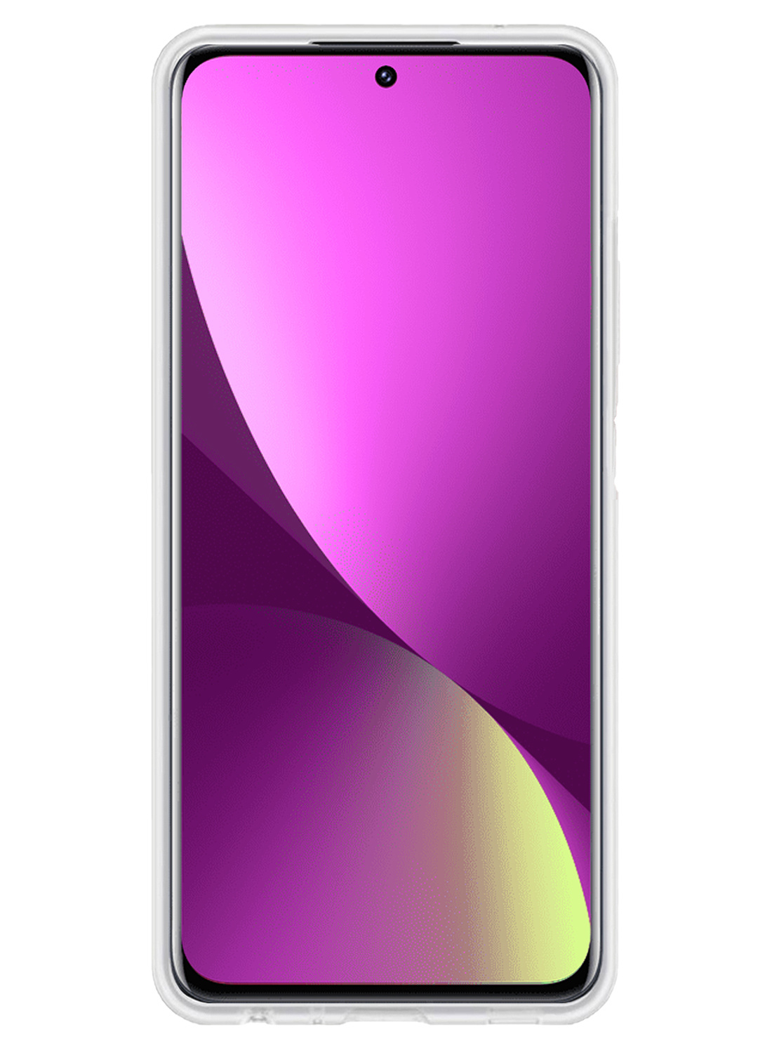 Nomfy Hoesje Geschikt voor Xiaomi 12 Hoesje Siliconen Cover Case Met 2x Screenprotector - Hoes Geschikt voor Xiaomi 12 Hoes Back Case - Transparant