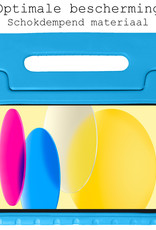 BASEY. Hoesje Geschikt voor iPad 2022 Hoesje Kinder Hoes Shockproof Kinderhoes - Kindvriendelijk Hoesje Geschikt voor iPad 10 Hoes Kids Case - Blauw
