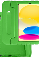 BASEY. Hoesje Geschikt voor iPad 2022 Hoesje Kinder Hoes Shockproof Kinderhoes - Kindvriendelijk Hoesje Geschikt voor iPad 10 Hoes Kids Case - Groen