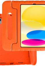 BASEY. iPad 10 Hoesje Kinder Hoes Shockproof Cover - Kindvriendelijke iPad 2022 Hoes Kids Case - Oranje