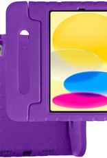 BASEY. Hoesje Geschikt voor iPad 2022 Hoesje Kinder Hoes Shockproof Kinderhoes - Kindvriendelijk Hoesje Geschikt voor iPad 10 Hoes Kids Case - Paars