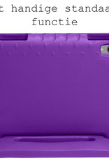 BASEY. Hoesje Geschikt voor iPad 2022 Hoesje Kinder Hoes Shockproof Kinderhoes - Kindvriendelijk Hoesje Geschikt voor iPad 10 Hoes Kids Case - Paars