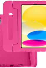 BASEY. Hoesje Geschikt voor iPad 2022 Hoesje Kinder Hoes Shockproof Kinderhoes - Kindvriendelijk Hoesje Geschikt voor iPad 10 Hoes Kids Case - Roze