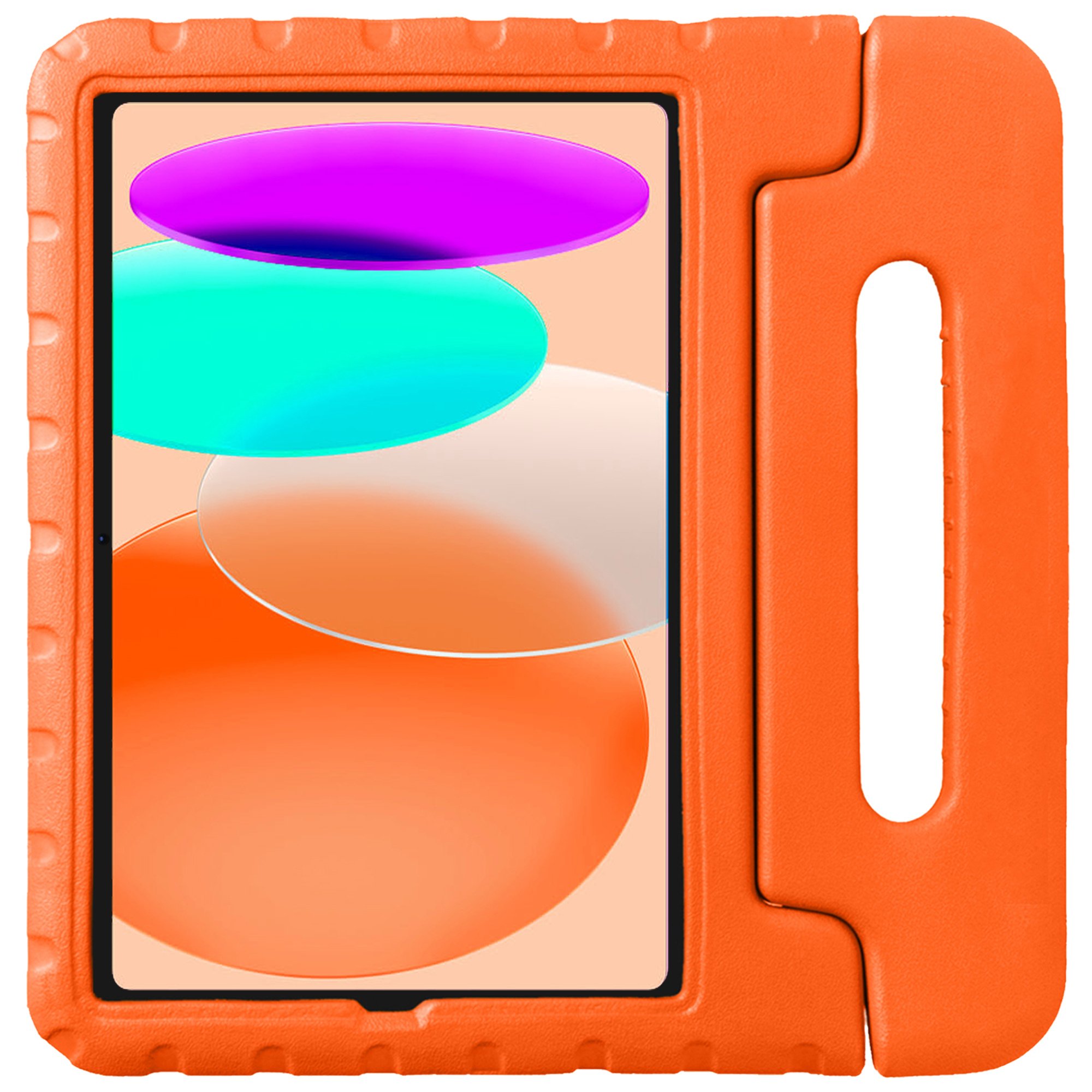NoXx Hoesje Geschikt voor iPad 2022 Hoesje Kinderhoes Shockproof Hoes Kids Case - Oranje