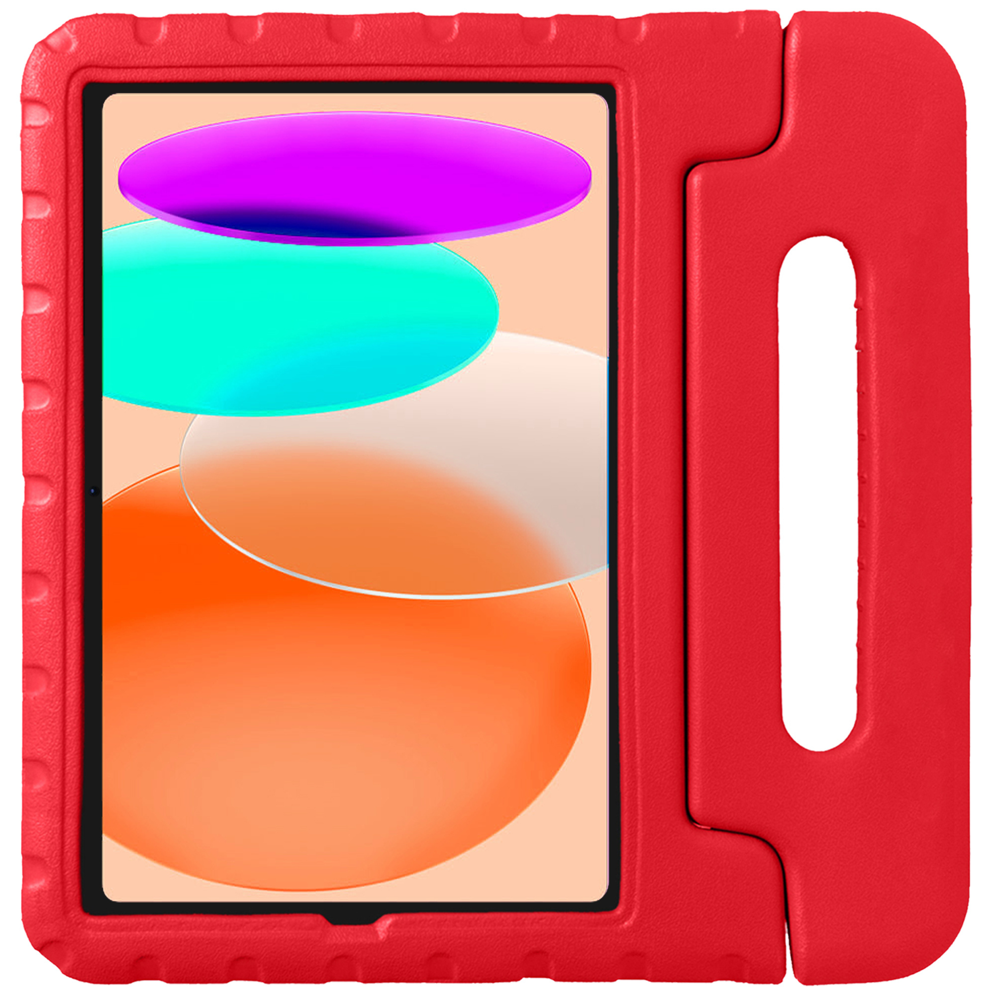 NoXx Hoesje Geschikt voor iPad 2022 Hoesje Kinderhoes Shockproof Hoes Kids Case - Rood