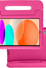 NoXx Hoesje Geschikt voor iPad 2022 Hoesje Kinderhoes Shockproof Hoes Kids Case - Roze